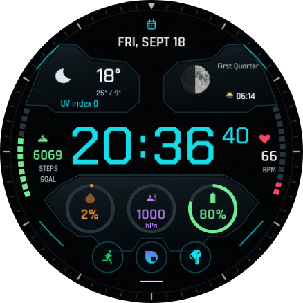 PPANK Wear OS watch face 3